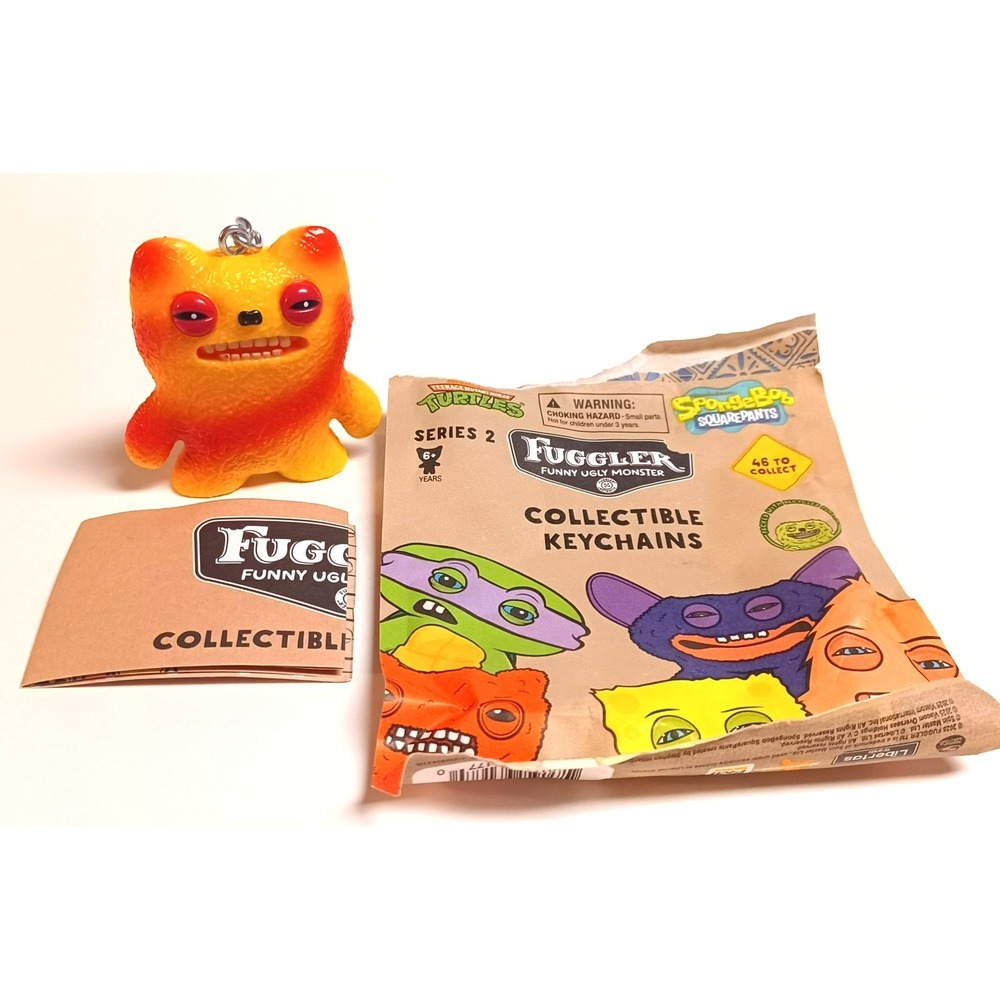 Fuggler Vinyl Keychain Series 2 Munch Munch Tie-Dye Orange Yellow Gradient Fig.